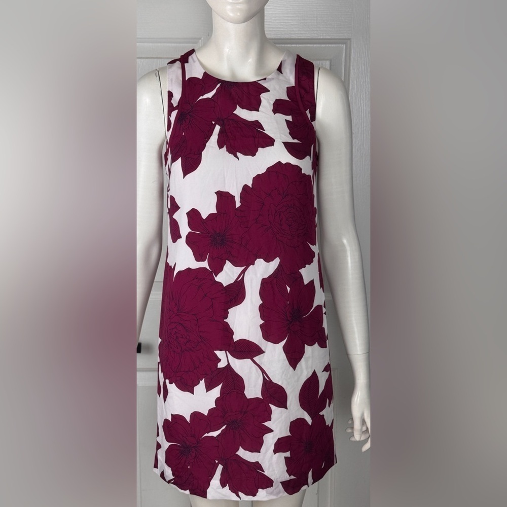 BANANA REPUBLIC Floral Sleeveless Top - Red and White Size 0